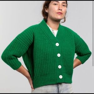 Emerald Mini No. 19 babaa wool cardigan